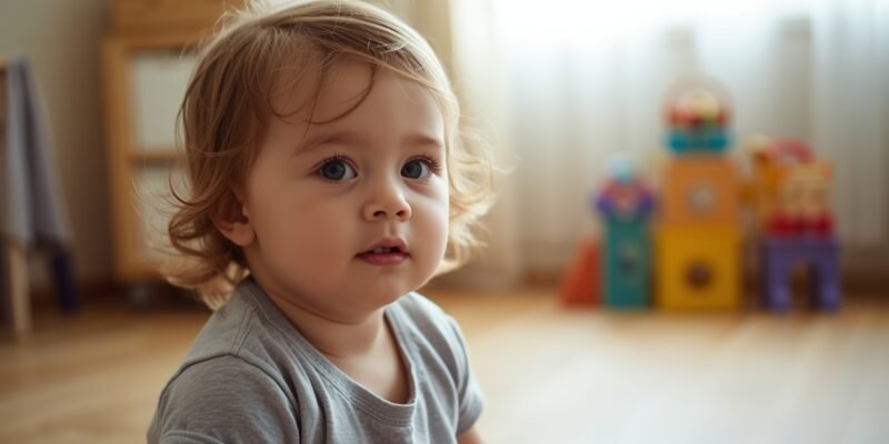 Criança em ambiente calmo representando bem-estar e cuidado infantil